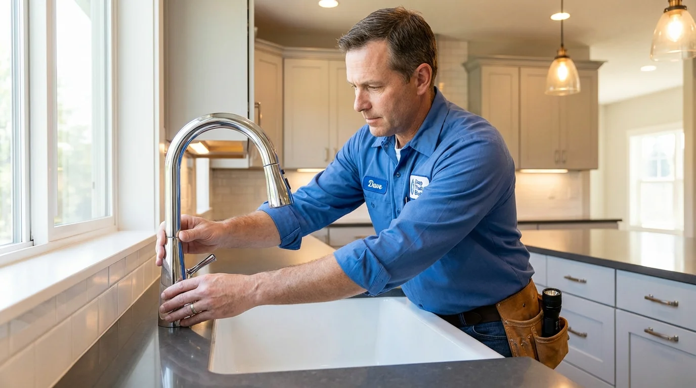 Kitchen faucet installation by Johns Plumbing LLC in Mariposa